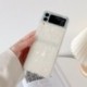 Anyaga: Galaxy Z Flip 3-hoz - Z Flip 4 márvány telefontok Samsung Galaxy Z Flip 3 5G Etui Conch Shell Soft TPU ütésálló