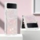 Anyaga: Galaxy Z Flip 3-hoz - Z Flip 4 folyékony csillogó telefontok Samsung Galaxy Z Flip 3 SM-F7110 Coque ütésálló