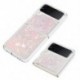 Anyaga: Galaxy Z Flip 3-hoz - Z Flip 4 folyékony csillogó telefontok Samsung Galaxy Z Flip 3 SM-F7110 Coque ütésálló