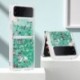 Anyaga: Galaxy Z Flip 3-hoz - Z Flip 4 folyékony csillogó telefontok Samsung Galaxy Z Flip 3 SM-F7110 Coque ütésálló