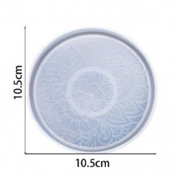 Szín: Mandala forma 01 - Mandala alátét kerek szilícium csésze tálcás szőnyeg forma virág UV epoxigyanta kristályforma