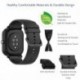 Szín: Fekete Szürke - 20 mm-es szilikon óraszíj Amazfit GTS 2 Mini szíj csereszíj Amazfit GTS/2e/GTS 2 szíj Amazfit Bip/U