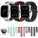 Szín: Fekete Szürke - 20 mm-es szilikon óraszíj Amazfit GTS 2 Mini szíj csereszíj Amazfit GTS/2e/GTS 2 szíj Amazfit Bip/U