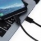 Fekete szín - C típusú USB-C – Micro USB dugasz szinkrontöltő OTG TÖLTŐ Kábel kábeladapter telefonhoz Huawei Samsung