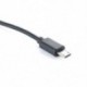 Fekete szín - C típusú USB-C – Micro USB dugasz szinkrontöltő OTG TÖLTŐ Kábel kábeladapter telefonhoz Huawei Samsung