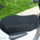 Fekete szín - Légáteresztő Summer Cool 3D hálós motorkerékpár moped motoros robogó üléshuzatok párna