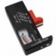 Fekete szín - BT-168 AA/AAA/C/D/9V/1,5V elemek Univerzális gombelem elem színkódolt mérő, feszültségmérő ellenőrző