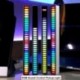 Kibocsátó szín: 32 LED fehér akkumulátor - RGB LED szalag Fény Zene Hangvezérlés Hangszedő ritmus Környezeti Lámpa