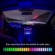 Kibocsátó szín: 32 LED fehér akkumulátor - RGB LED szalag Fény Zene Hangvezérlés Hangszedő ritmus Környezeti Lámpa
