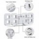Szín: Fehér G607A - 3D LED digitális óra világító Egyszerű divatos falióra Többfunkciós Kreatív USB plug-in
