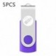 Kapacitás: lila 5 DB-2 GB - Kis kapacitású Pendrive 5 szett 2 GB memóriakártya USB flash meghajtó 2 GB 2.0 pendrive USB