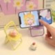 Szín: zöld - Hordozható mini mobiltelefon-állvány asztali székállvány Állítható Macaron színes állvány