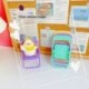 Szín: zöld - Hordozható mini mobiltelefon-állvány asztali székállvány Állítható Macaron színes állvány