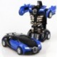 Szín: kék - Gyerekjáték egykattintásos ütés deformációs autó Robot autó tehetetlenségi játék autó fiúk és