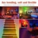 Színhőmérséklet: 2 m - 2M RGBWW RGBRózsaszín Led Fény RGB Lila RGB LED szalag szalag Nem vízálló LED lámpa dióda