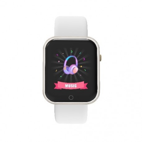 Fehér szín - Okosóra Sport Fitness Tracker Férfiak Fényképes Alvás Fitness Üzenet Emlékeztető 1,44 hüvelykes számlap