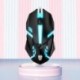 Szín: Fekete vezetékes egér - Mechanikus vezetékes egér irodai játékok számítógépes egér LED RGB