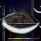 Fehér szín - BM600 újratölthető USB 2.4G vezeték nélküli RGB könnyű méhsejt játék egér asztali PC számítógépek
