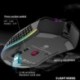Fehér szín - BM600 újratölthető USB 2.4G vezeték nélküli RGB könnyű méhsejt játék egér asztali PC számítógépek