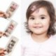 Szín: készlet 1 - 12 db/Szett Állati korona Virág Baba Hajtűk Sweet Princess Girls Barrettes Gyerek haj kiegészítők