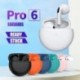 Fehér szín - Air Pro 6 TWS vezeték nélküli fejhallgató mikrofonnal Bluetooth fülhallgató Sport fülhallgató Pro6 J6