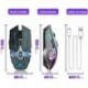 X13 vezeték nélküli gamer egér, újratölthető vezeték nélküli egér RGB, csendes kattintás, automatikus alvó