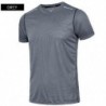 Szín: Szürke - Sport póló férfi nyári vékony izzadságelnyelő fél ujjú gyorsan száradó ing Ice Silk póló rövid