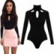 Fekete szín - Szexi Női Body Rompers Hollow Out Femme Body Női Tavaszi őszi hosszú ujjú Bodycon Body Body Női Overall