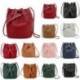 Szín: kék - Fashion Bucket válltáska Női húzózsinóros Crossbody táska Női futártáskák Női szintetikus bőr
