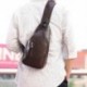 Fekete szín - Márka Messenger táska bőr férfi melltáska Vintage Crossbody válltáska új férfi üzleti táskák férfi