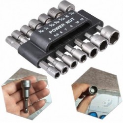 Szín: 1 SZETT - 14 DB Dugókulcs Erős anyacsavarozó Fúrószár készlet Hatszögletű fogantyú csavaros foglalat adapter