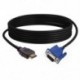 Szín: 1m - 1/1.8/3/5M HDMI-kompatibilis kábel HDMI-kompatibilis VGA HD-vel audioadapter kábellel HDMI-kompatibilis TO VGA