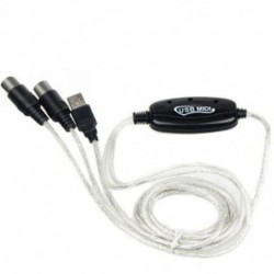 MIDI-USB IN-OUT interfész kábeladapter billentyűzethez, elektronikus dobzenéhez Hozzon létre PC-t zenei billentyűzet