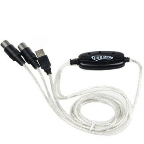 MIDI-USB IN-OUT interfész kábeladapter billentyűzethez, elektronikus dobzenéhez Hozzon létre PC-t zenei billentyűzethez