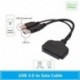 Szín: USB 3.0 - SATA - SATA - USB 3.0/2.0 - 7 15 tűs kábelek Külső tápellátás 2,5 Ssd HDD merevlemez SSD átalakító