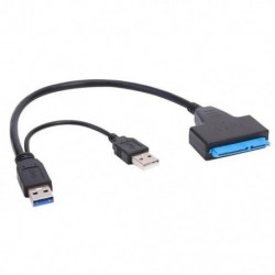 Szín: USB 3.0 - SATA - SATA - USB 3.0/2.0 - 7 15 tűs kábelek Külső tápellátás 2,5 Ssd HDD merevlemez SSD átalakító