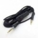 Fekete szín - 2 m-es fejhallgató 3,5 mm-es dugaszoló kábel audiokábel HyperX Cloud Mix Cloud Alpha Gaming fejhallgatókhoz