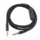 Fekete szín - 2 m-es fejhallgató 3,5 mm-es dugaszoló kábel audiokábel HyperX Cloud Mix Cloud Alpha Gaming fejhallgatókhoz