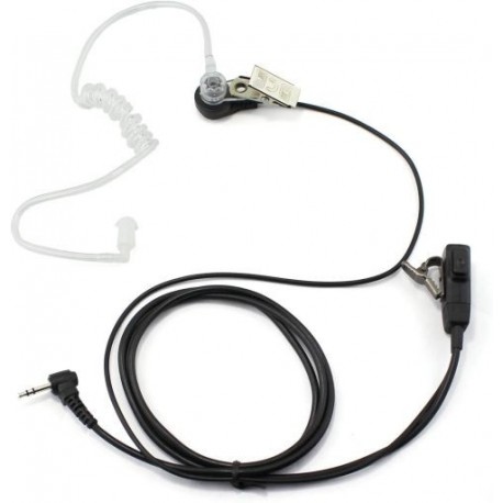 2 tűs PTT mikrofon fejhallgató Covert Acoustic Tube fülbe helyezhető fülhallgató Kenwood TYT Baofeng UV-5R BF-888S