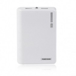 Fehér szín - Nagy kapacitású 10400MAH Méret: 4*18650 Akkumulátor Külső Power Bank héj Mobiltelefon Akkumulátorház