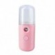 Szín: rózsaszín - Autós légnedvesítő 30ml Mini Nano arcpermetező USB porlasztó tisztító aromaterápiás illóolaj