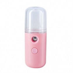 Szín: rózsaszín - Autós légnedvesítő 30ml Mini Nano arcpermetező USB porlasztó tisztító aromaterápiás illóolaj