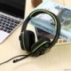 Fekete szín - Játékos fejhallgatók mikrofonos sztereó vezetékes fülhallgató zajszűrővel számítógépes PC Gamerhez