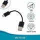 Fekete szín - USB Micro 2.0 kábel 10 cm-es 0,1 M töltő adatvonal Samsung Galaxy S10 Note 8 9 10 iPhone mobiltelefonhoz, PC