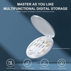 Szín: kék - 60 W-os gyorstöltő kábelek Type-C Micro USB mobiltelefon adatkábel USB töltőkészlet tárolódoboz Huawei