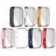 Fekete szín - TPU színes óravédő tok képernyővédő védőborító bőrhéj Xiaomi Mi Watch Lite Redmi óratartozékokhoz