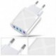 Csatlakozó típusa: amerikai fehér - 2.4A USB töltő Gyorstöltés QC 3.0 fali töltés iPhone 12 11 telefonhoz Samsung