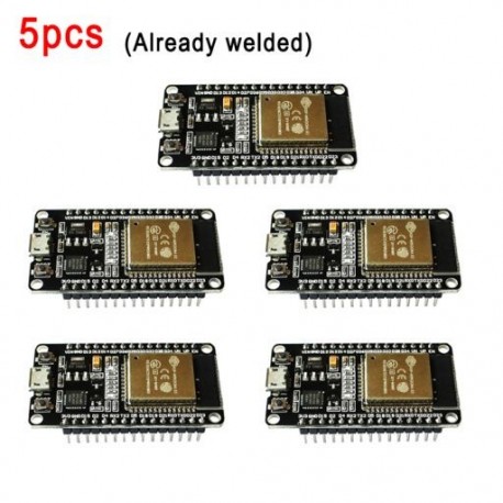 Szín: 5db ESP-32 - ESP32 ESP-32 Fejlesztőkártya Vezeték nélküli WiFi Bluetooth-kompatibilis modul, kétmagos CP2102