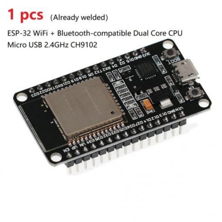 Szín: 1db WIFI BT CH9102 - ESP32 ESP-32 Fejlesztőkártya Vezeték nélküli WiFi Bluetooth-kompatibilis modul, kétmagos