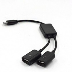C típusú USB OTG HUB kábel 2 az 1-ben USB C dugós csatlakozó kábel Hub Type C dupla USB 2.0 átalakító kábel